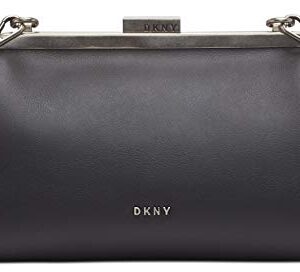 DKNY Farrah Leather Black & White Clutch