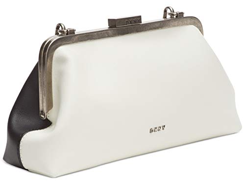 DKNY Farrah Leather Black & White Clutch