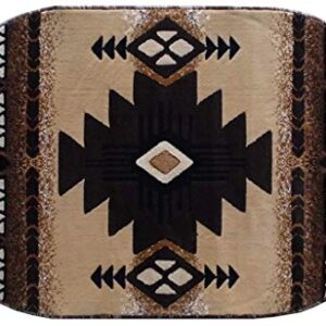 Champion Rugs Southwestern Navajo Aztec Native American Geometric Area Rug Berber (3 Feet X 5 Feet Oval)