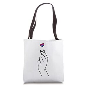 bisexual merchandise bi pride merch bi-sexual gifts kpop tote bag