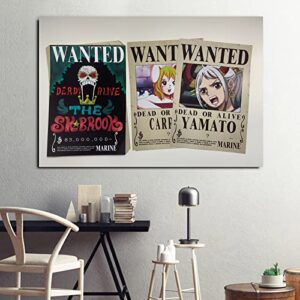 Looyat 30 Pcs Poster, 29cm*20cm Wanted Poster Including Popular Ranking Characters Bright