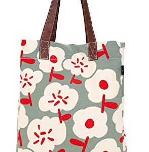 Maika Recycled Canvas Market Tote Bag, Sierra, Grey