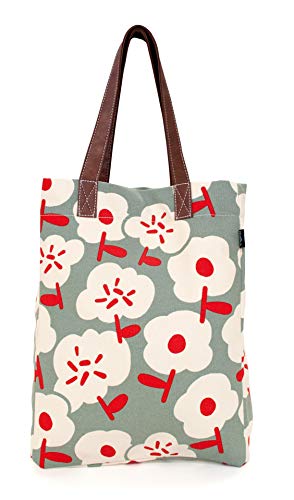 Maika Recycled Canvas Market Tote Bag, Sierra, Grey