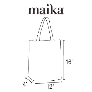 Maika Recycled Canvas Market Tote Bag, Sierra, Grey