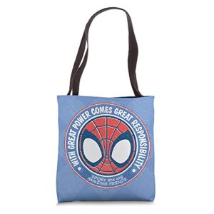 marvel spidey and his amazing friends spidey mask tote bag