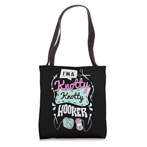 sewing i’m a knotty knotty hooker tote bag