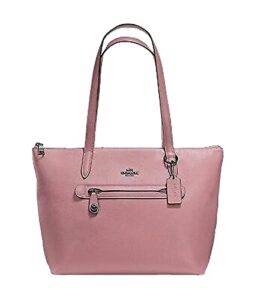 coach taylor tote aurora pink pebbled leather handbag bag pocket authentic new