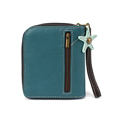 Chala Handbags Sand Dollar Zip-Around Wristlet Wallet