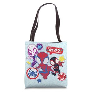 marvel spidey and his amazing friends spidey team go tote bag