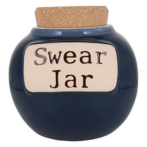 Cottage Creek Swear Jar Ceramic Cussing Jar, Swearing Bank, Cuss Word Piggy Bank