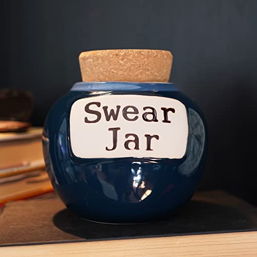 Cottage Creek Swear Jar Ceramic Cussing Jar, Swearing Bank, Cuss Word Piggy Bank