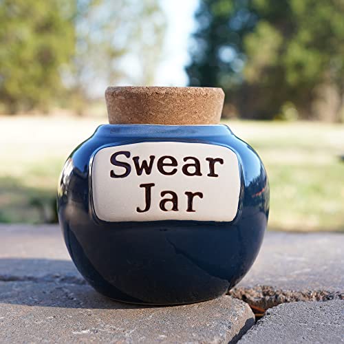 Cottage Creek Swear Jar Ceramic Cussing Jar, Swearing Bank, Cuss Word Piggy Bank