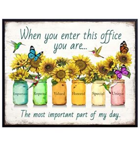 inspirational office wall art & decor – motivational posters – positive quotes wall decor – home office decor – teamwork wall art – inspirational gifts – entrepreneur gifts -8×10 unframed picture sign