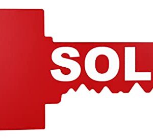 Sold Sign for New Home Owners - Key Shaped - Real Estate Agent Supplies - Just Sold - Social Media Photo Props for Realtors and Home Owners - Our New Home Sign - Closing Sign First House