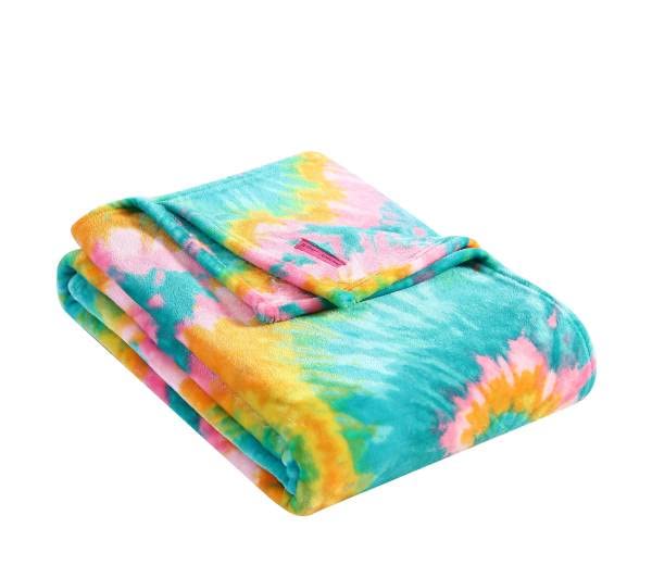 Betsey Johnson | Fleece Collection | Blanket - Ultra Soft & Cozy Plush Fleece, Lightweight & Warm, Perfect for Bed or Couch, King, Tie Dye Love