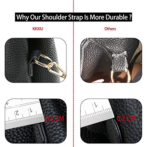 KKXIU 3 Zippered Compartments Purses and Handbags for Women Top Handle Satchel Shoulder Ladies Bags (A-Wine)