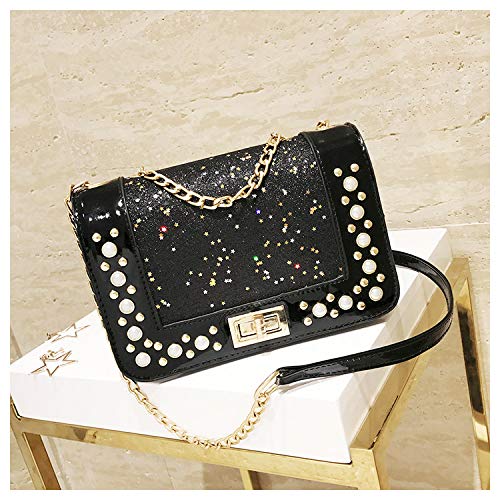 Small Crossbody Bags for Women Purses Lightweight Handbags Shoulder Bag(black)