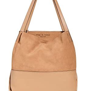 rag & bone Women's Passenger Tote 2.0, Caramel, Tan, One Size