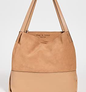 rag & bone Women's Passenger Tote 2.0, Caramel, Tan, One Size