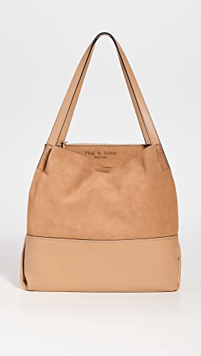 rag & bone Women's Passenger Tote 2.0, Caramel, Tan, One Size