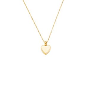 oaktree memorials heart cremation necklace, urn pendant, necklace urn, necklace urn for ashes, cremation jewelry, stainless steel, 18k gold plated (gold)