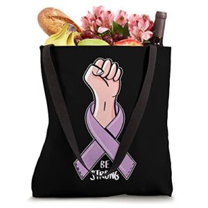 Be Strong Pink Ribbon Breast Cancer Awareness Tote Bag