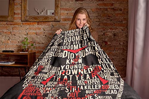 Friday The 13th Jason Vorhees Big Talker Micro Raschel Throw Blanket 46"x60" (116cm x 152cm)