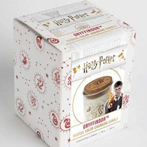 Harry Potter Color Changing Gryffindor Candle, Large 10 oz - Wax Turns from White to Red When Lit - Soy Wax, Unscented - Great Gift for Harry Potter Fans