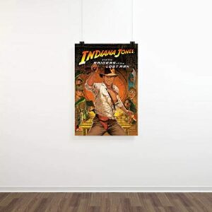 Indiana Jones Raiders of The Lost Ark Movie Poster 24 x 36 Inches Full Sized Print Unframed Ready for Display