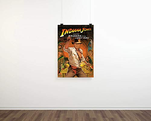 Indiana Jones Raiders of The Lost Ark Movie Poster 24 x 36 Inches Full Sized Print Unframed Ready for Display