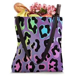 Animal Print in Black & Pink on Purple AEV220 Tote Bag