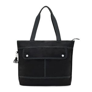 kipling womens ginnie bag east west tote, black, 16.75 l x 12.75 h 4 d us