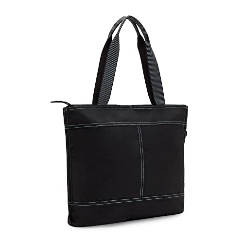 Kipling womens Ginnie Bag East West Tote, Black, 16.75 L x 12.75 H 4 D US