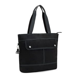 Kipling womens Ginnie Bag East West Tote, Black, 16.75 L x 12.75 H 4 D US