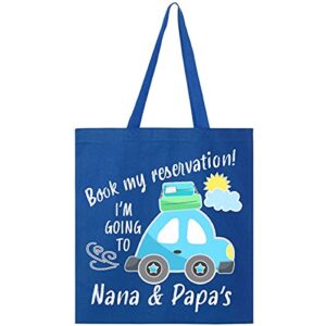 Inktastic Book My Reservation I'm Going To Nana and Tote Bag Royal Blue 3b2d5