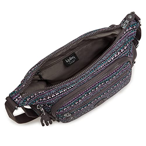 Kipling Women's Gabbie Small Crossbody, Lightweight Everyday Purse, Casual Shoulder Bag, Stripy Dots