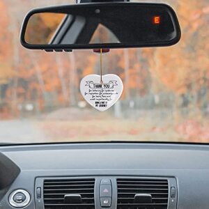 Thank You Gifts, Thank You for Being a Part of My Journey, Ornament Keepsake Sign Heart Plaque Thank You Gift, Appreciation Gifts for Women Men Friends Sister Coworkers Teachers Boss Colleague