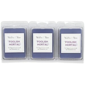 walter & rosie candle co. – foolish mortal – wax melt – 3 pack – inspired by disney scents – smell like disney resorts – the happiest scents on earth – soy blend – up to 18 hrs