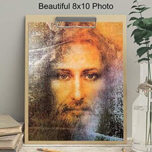 Jesus Christ Wall Art - Jesus Wall Decor - Religious Christian Room Decor for Bedroom, Home, Church - Catholic Gifts - Inspirational Gift for Pastor, Priest, Ordained Minister - Picture Poster