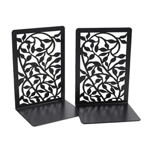book ends, 1 pair metal decorative bookends for shelves, heavy duty book shelf holder non skid book stoppers, modern bookends for home office desk and bookshelves(size:a)