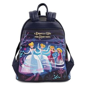 Loungefly Disney Cinderella Castle Series Womens Double Strap Shoulder Bag Purse