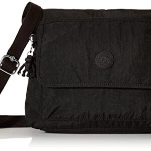 Kipling womens WomenÂ’s Aisling Bag, Lightweight Everyday Purse, Nylon Shoulder Crossbody Bag, Black Noir, 12 L x 8.87 H 4 D US