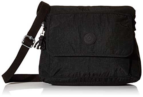 Kipling womens WomenÂ’s Aisling Bag, Lightweight Everyday Purse, Nylon Shoulder Crossbody Bag, Black Noir, 12 L x 8.87 H 4 D US