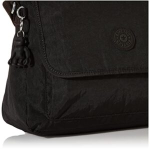 Kipling womens WomenÂ’s Aisling Bag, Lightweight Everyday Purse, Nylon Shoulder Crossbody Bag, Black Noir, 12 L x 8.87 H 4 D US