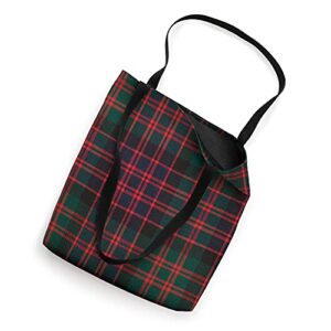 MacDonald Clan Scotland Red Plaid Scottish Tartan Tote Bag