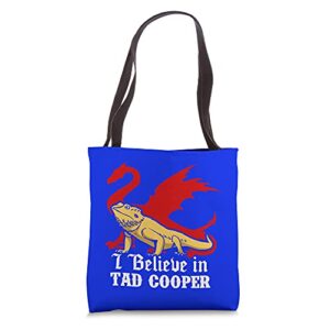 tad cooper – i believe in tad cooper tote bag
