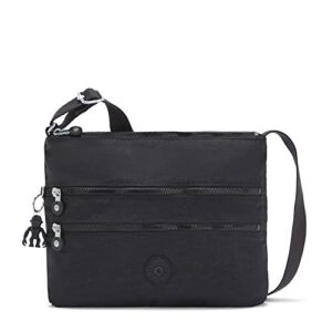 kipling womens womenÂ’s alvar bag, super light, durable messenger bag, nylon shoulder crossbody bag, black noir, medium us