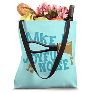 For Handbell Choir Ringers Make A Joyful Noise Graphic Tote Bag