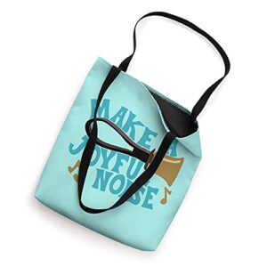 For Handbell Choir Ringers Make A Joyful Noise Graphic Tote Bag