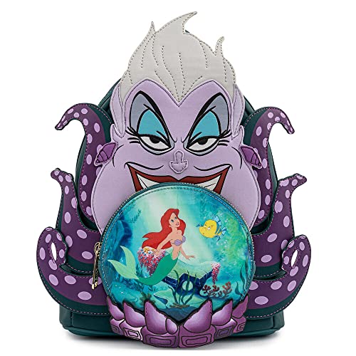 Loungefly Disney Villains Scene Ursula Crystal Ball Womens Double Strap Shoulder Bag Purse